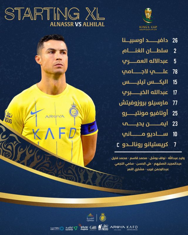 كريستيانو رونالدو - سالم الدوسري - الهلال والنصر