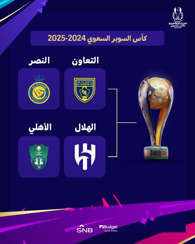 قرعة كأس السوبر 2025