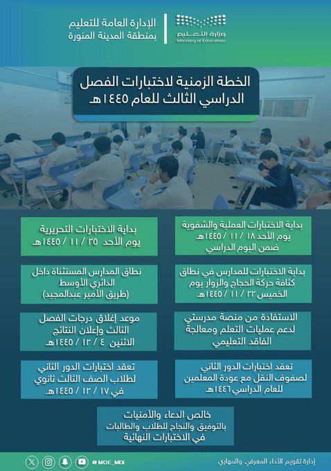 الاختبارات النهائية