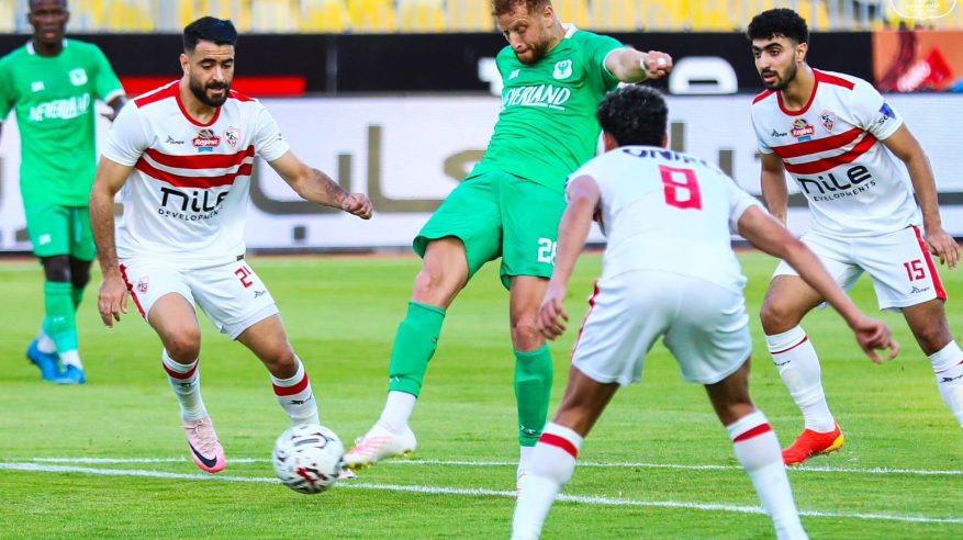 المصري يعبر الزمالك بثنائية