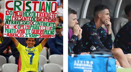 رسالة مشجع لـ رونالدو في مباراة البرتغال وكرواتيا
