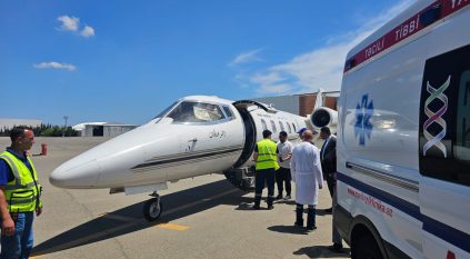طائرة الإخلاء الطبي تنقل مواطنة سعودية من أذربيجان