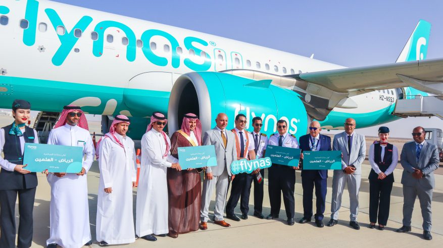 طيران ناس يحتفل بتشغيل أول رحلة مباشرة بين الرياض والعلمين المصرية