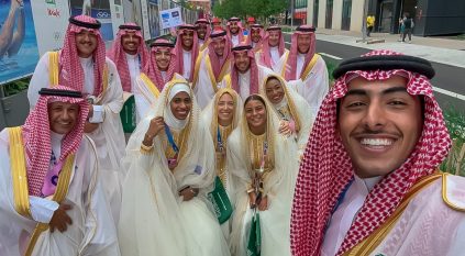 شاهد .. لحظة دخول بعثة السعودية في حفل افتتاح دورة الألعاب الأولمبية باريس 2024