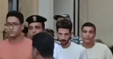 أحمد فتوح أثناء مغادرته للقسم