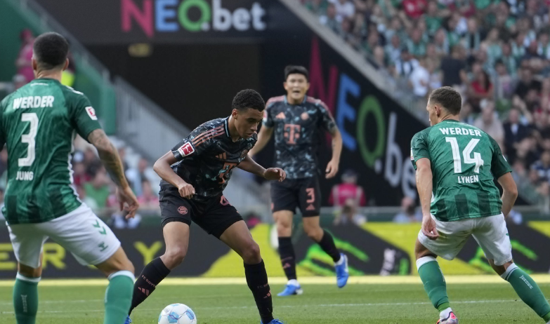 بايرن ميونخ يُنهي مباراة werder vs bayern بخماسية