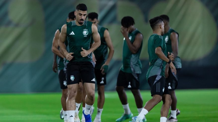 المنتخب السعودي يختتم استعداداته لمباراة البحرين