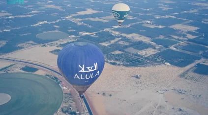 المناطيد في العُلا .. تجربة تحلق بك فوق كنوز الطبيعة والتراث