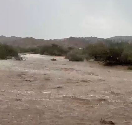 لقطات مذهلة لسيول قيا جنوب شرق الطائف