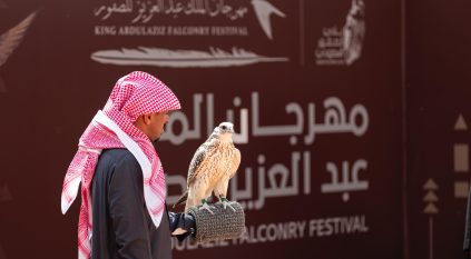 المحترفون يتنافسون في 6 أشواط بثاني أيام مهرجان الصقور 