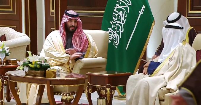 حديث ودي يجمع محمد بن سلمان ومشعل الصباح