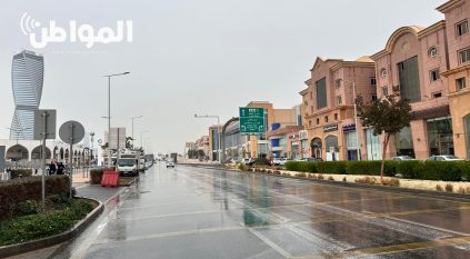 شاهد.. أجواء الرياض أثناء هطول الأمطار