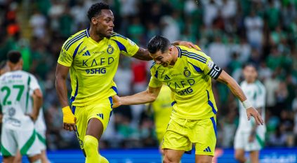 جون دوران يمنح النصر التفوق ضد الأهلي