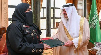 فهد بن سلطان يستقبل الفائزين في معرض جنيف والطلبة المتميزين من أبناء المنطقة