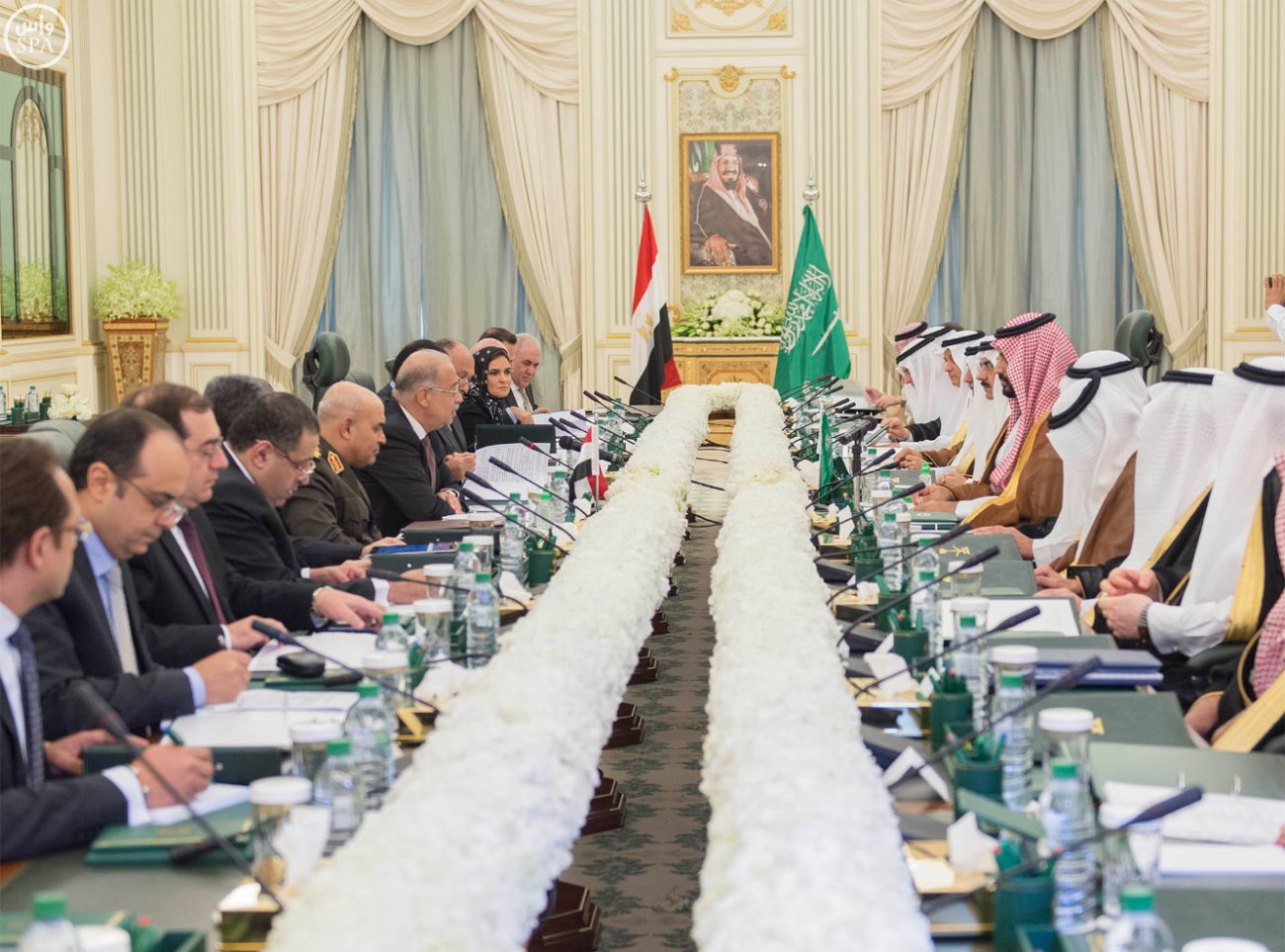 #ولي_ولي_العهد ورئيس وزراء مصر يرأسان الاجتماع الأول لمجلس التنسيق