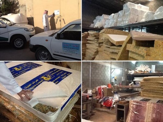 “التجارة” تغلق ثاني مصنع ينتج مراتب طبية مزيفة جنوبي الرياض