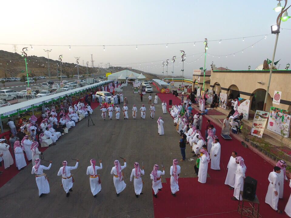 شاهد.. تصوير جوي لفعاليات مهرجان رمان الباحة