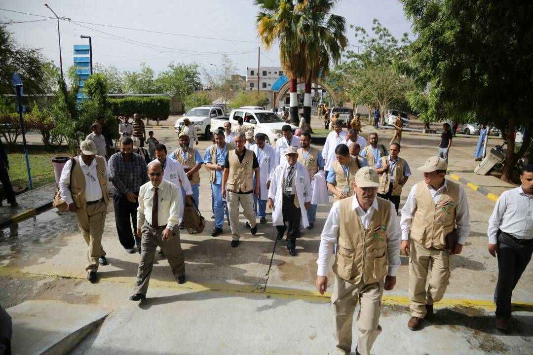 بالصور.. مركز الملك سلمان ونلبي النداء يطلقان أول المشاريع الطبية الإغاثية في اليمن