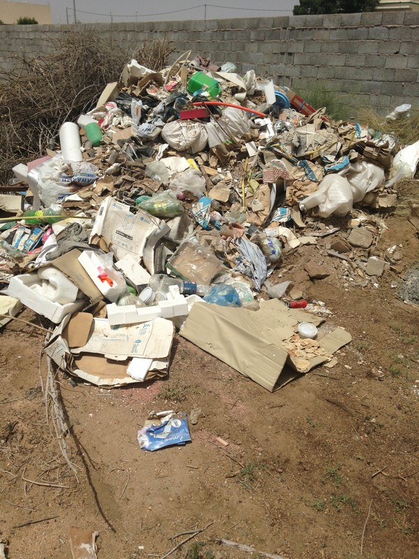 بالصور.. إهمال شركة النظافة ينشر القمامة في جنوب الطائف