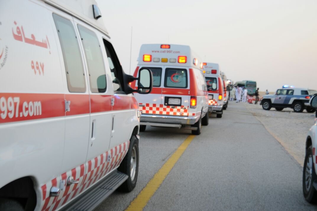 5 إصابات في حادث سير على طريق أبو حدرية- الجبيل