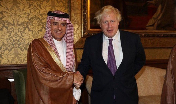 الجبير يبحث مع وزير خارجية بريطانيا العلاقات الثنائية ومستجدات الأحداث الإقليمية والدولية