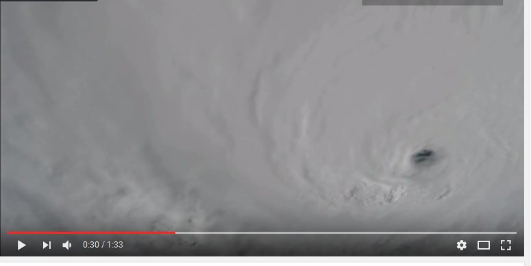 شاهد.. تصوير مذهل للعاصفة “ماثيو” من محطة الفضاء الدولية