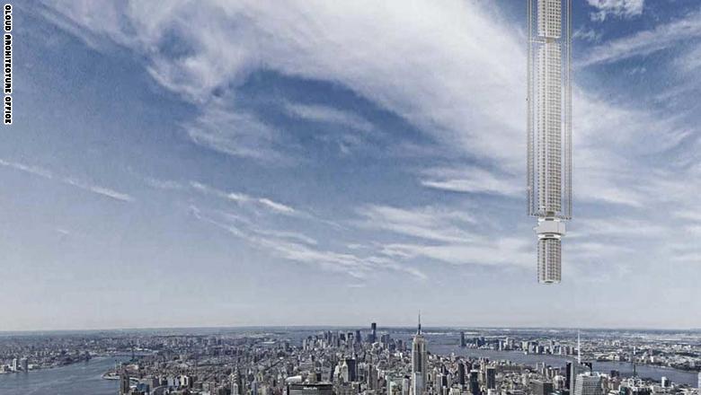 برج دبي المعلق في الفضاء.. يدور حول الأرض ويعتمد على الغيوم!