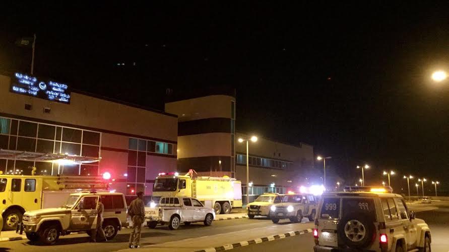 المدني يباشر حادثة تماس كهربائي بمستشفى بيش
