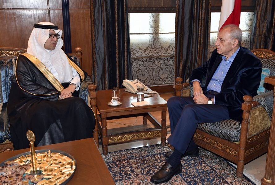 بخاري يستعرض مع رئيس النواب اللبناني العلاقات الثنائية