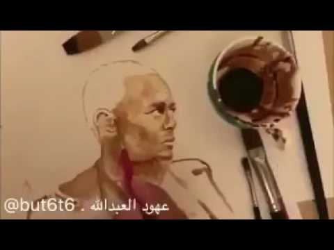 شاهد.. عهود العبد الله ترسم بالقهوة صورة عواجي المتصدّي لإرهابيّي “الياسمين”