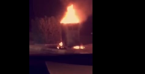 بالفيديو.. حريق يلتهم كاميرا ساهر في حريملاء