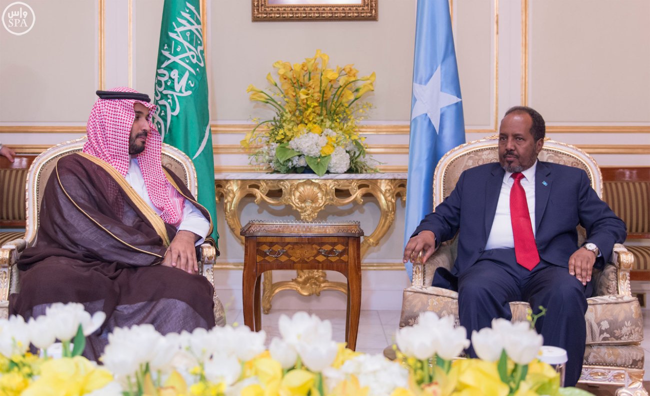 #محمد_بن_سلمان يبحث مع رئيس الصومال مجالات التعاون