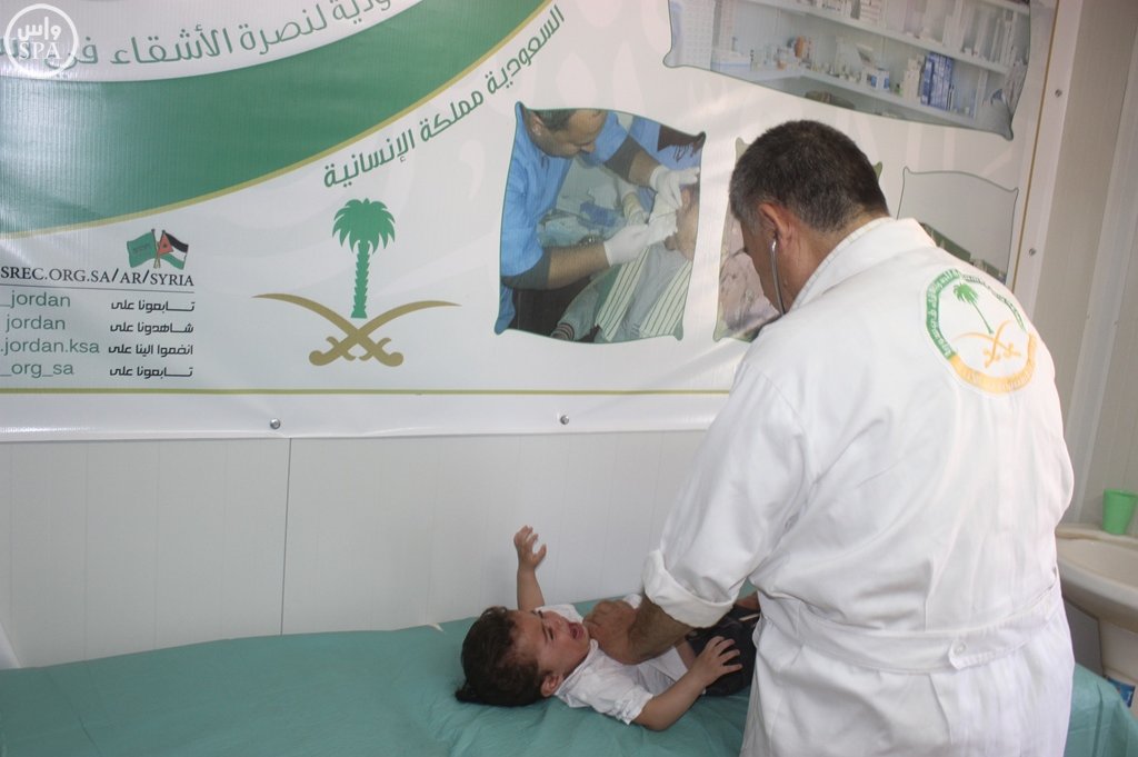 (2478) حالة مرضيّة تعاملت معها العيادات السعوديّة في مُخيم الزعتري