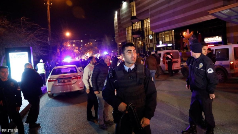 Turkish police secure the area near an art gallery where the Russian Ambassador to Turkey Andrei Karlov was shot, in Ankara, Turkey, December 19, 2016. REUTERS/Umit Bektas