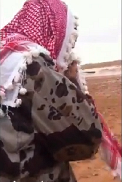 بالفيديو.. رجل يبكي لفقده 500 رأس من ماشيته بسيول عرعر